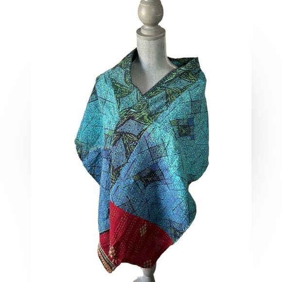 Karma Living Throw 15”x70” Braided Tassels Multicolor - Picture 4 of 7